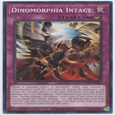 Dinomorphia Intact - CYAC-EN076 - Common - 1st Edition
