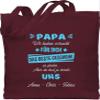 Cotton Tote Bag for Dad – “We Tried to Find the Perfect Gift” – Bordeaux Red view 1