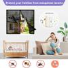 Magnetic Insect Screen for Windows, 55 x 115 cm, Gray view 2