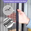 Magnetic Insect Screen for Windows, 55 x 115 cm, Gray view 4