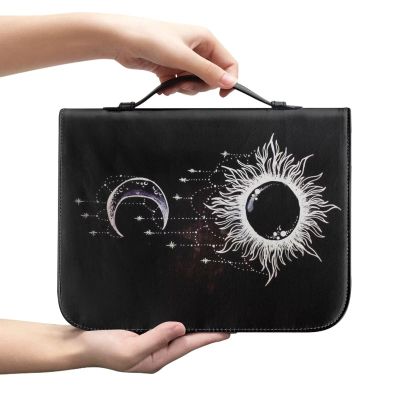 HUIACONG Creative Sun and Moon Bible Cover with Handle, XL