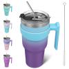 BJPKPK 1200 ml Insulated Tumbler with Handle and Straw view 1