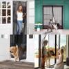 Magnetic Fly Screen Curtain for Balcony Door, 120 x 180 cm, Gray view 2