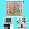 WEIZON Magnetic Window Screen 35.4 x 66.9 in, Brown, No Drilling view 2