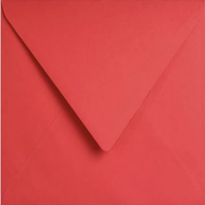 Envelopes, 133 x 184 mm, Poppy Red, for Greeting Cards and Invitations, 50 Count