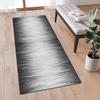 QQrunner Dark Gray Washable Non-Slip Hallway Runner Rug, 120 x 160 cm view 2