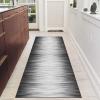QQrunner Dark Gray Washable Non-Slip Hallway Runner Rug, 120 x 160 cm view 3