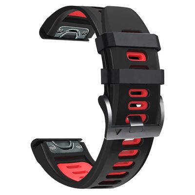 KAVJU 26/22 mm Quick Fit Silicone Watch Band for Garmin Fenix 7/7X, EPIX, Fenix 6X/6/Pro, 5X/5 Plus/3HR, 26 mm Fenix 7X, Agate