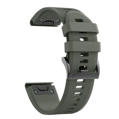 KAVJU 22 26 mm Silicone Replacement Band for Garmin Fenix 6, 6S, 6X Pro, 5, 5X Plus, 3, 3 HR and Forerunner 935, Agate