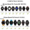 KAVJU 22 26 mm Silicone Replacement Band for Garmin Fenix 6, 6S, 6X Pro, 5, 5X Plus, 3, 3 HR and Forerunner 935, Agate view 3