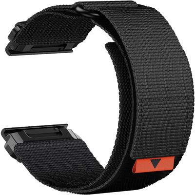 TPUOTI 22 mm Quick-Release Nylon Band for Garmin Fenix 6X/6 Pro, Fenix 5X/5 Plus, 935, S60/S62 and Quatix 5, Agate