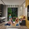 Insect Screen for Windows 285 x 250 cm, Magnetic Curtain, Brown view 2