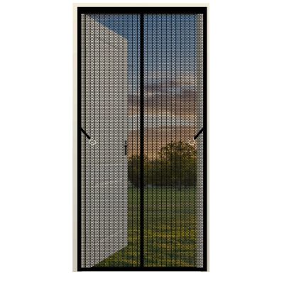 Magnetic Insect Screen for Windows, 300 x 160 cm, No Drilling, Self-Closing, Black