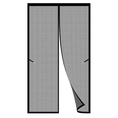 Magnetic Insect Screen for Windows and Doors, 260 x 200 cm, Black, No Drilling Required