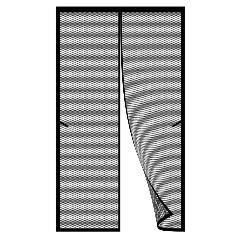 Magnetic Insect Screen for Windows and Doors, 260 x 200 cm, Black, No Drilling Required