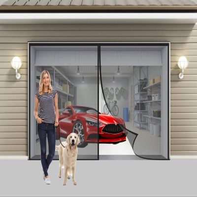 Magnetic Insect Screen Door, 290 x 195 cm, Black