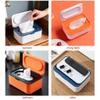 lmoikesz Plastic Tissue Storage Box with Lid, Dustproof Tissue Dispenser, Organizer for Home, Living Room, Bathroom, Office, and Car, Blue view 4