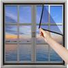 Window Insect Screen 130 x 180 cm with Strong Hook-and-Loop Tape, No Drilling view 1