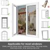 Window Insect Screen 130 x 180 cm with Strong Hook-and-Loop Tape, No Drilling view 3