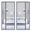 Magnetic Screen Door Curtain for Balcony Doors, 235 x 200 cm, Gray view 1