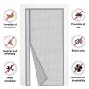 Magnetic Screen Door Curtain for Balcony Doors, 235 x 200 cm, Gray view 2