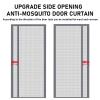 Magnetic Screen Door Curtain for Balcony Doors, 235 x 200 cm, Gray view 3