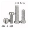 50-Piece M2 × 12 mm A2-70 Stainless Steel GB65 Slotted Round-Head Screws view 3