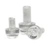 BELLAY M3 M4 M5 M6 M8 Clear Transparent Acrylic Plastic Knurled Slotted-Head Hand-Tightening Screw, DIY (Color: 40mm, Size: M5) view 1