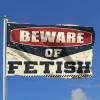 Gym Flag, Beware of Fetish Flag, Spring Flag, Garden Flag, Outdoor, Bar, Decoration (Size: 120 x 180 cm) view 2