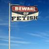 Gym Flag, Beware of Fetish Flag, Spring Flag, Garden Flag, Outdoor, Bar, Decoration (Size: 120 x 180 cm) view 4