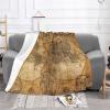 Vintage Old World Map Ultra-Soft Microfleece Blanket, 60 x 50 in, for Bed, Sofa, Couch, Travel and Camping view 2