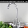 HOHXFYP 2-Handle Kitchen Sink Faucet, G1/2 Copper Tap, 360-Degree Swivel Mixer Faucet, Double-Outlet view 2