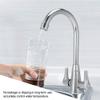 HOHXFYP 2-Handle Kitchen Sink Faucet, G1/2 Copper Tap, 360-Degree Swivel Mixer Faucet, Double-Outlet view 4