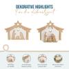 Small Wooden Nativity Scene Set, 20 x 14 cm view 3