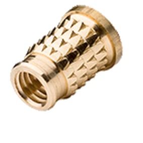 M6 Press-In Threaded Inserts for Plastics, Small Head, 10-Pack