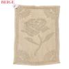 L'ATELIER 17 Rectangular Bedroom Rug in Pure Cotton with Rose, "Maddy" Shabby Chic, 6 Variants, 70 x 140 cm/Celeste view 2