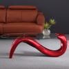 Oval Tempered Glass Coffee Table, 35.4 in view 4