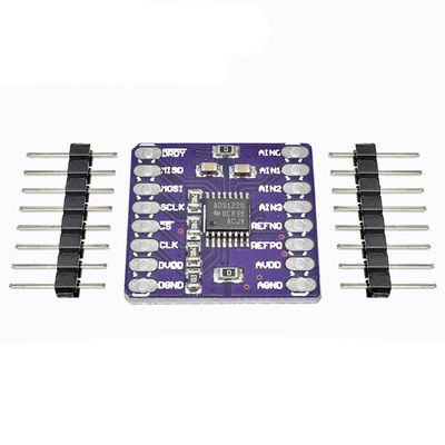 RAKSTORE ADS1220 24-Bit ADC Converter Board Module, I2C, Low Power, Analog-Digital Sensor, SPI, 3V-5V, CJMCU-1220