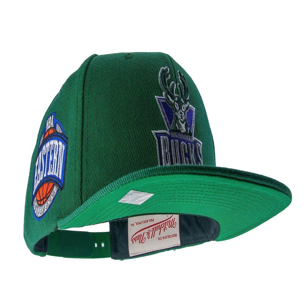 Mitchell & Ness NBA Conference Patch Snapback HWC - Milwaukee Bucks