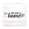 Evans1nism Wooden Sign with “Make Yourself At Home” Religious Family Prayer, Farmhouse-Style Wall Decor view 1