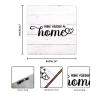 Evans1nism Wooden Sign with “Make Yourself At Home” Religious Family Prayer, Farmhouse-Style Wall Decor view 2