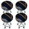 YOPOIY Round Bar Stool Covers, 2-Piece Set, Printed Stretch Covers, Soft, Washable, Removable view 1