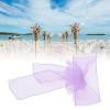 Mokylor 10-Piece Organza Chair Sashes, Elegant Chair Decorations for Weddings, Receptions, Events and Banquets, Light Purple view 4