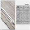 Kitchen Cabinet Handles, 2 Matte Silver Aluminum Drawer Pulls, 64 mm Hole Spacing view 3