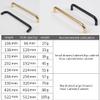 Kitchen Cabinet Handles, Gold Bow Pulls, Aluminum Alloy, 2-Pack view 2