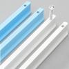 2 White Round T-Shaped Aluminum Alloy Cabinet Handles, 192 mm Hole Spacing view 4
