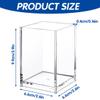 4-Pack Clear Acrylic Pen Holders, Square Desk Organizers view 2