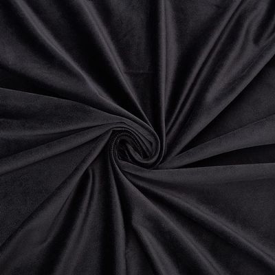BENECREAT Black Velvet Upholstery Fabric, 57 x 39 in / 145 x 100 cm, for Chair Covers, Cushions, Curtains, Clothing and Crafts