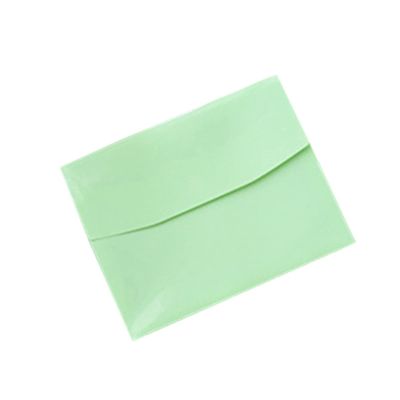 luckxuan A4 2-Piece Ring Binder/Clipboard File Folder, PVC, Button Closure, Large-Capacity Document Pouch, Light Green