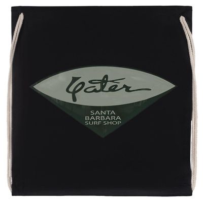 Vintage Yater Surf Shop - Santa Barbara Black Drawstring Gym Bag
